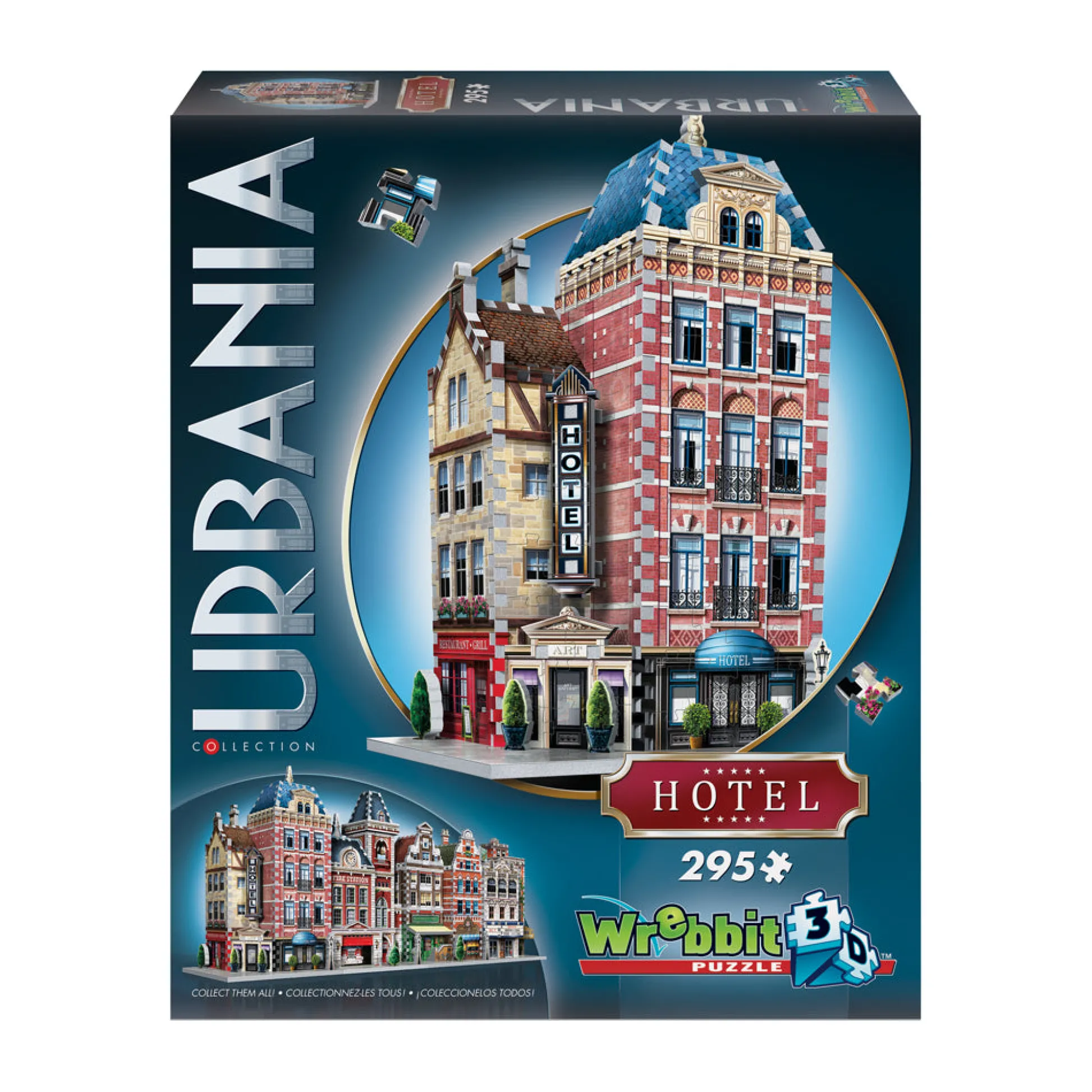 AreYouGame Wrebbit Urbania Collection Hotel 3D Puzzle - 295 pcs* Puzzles