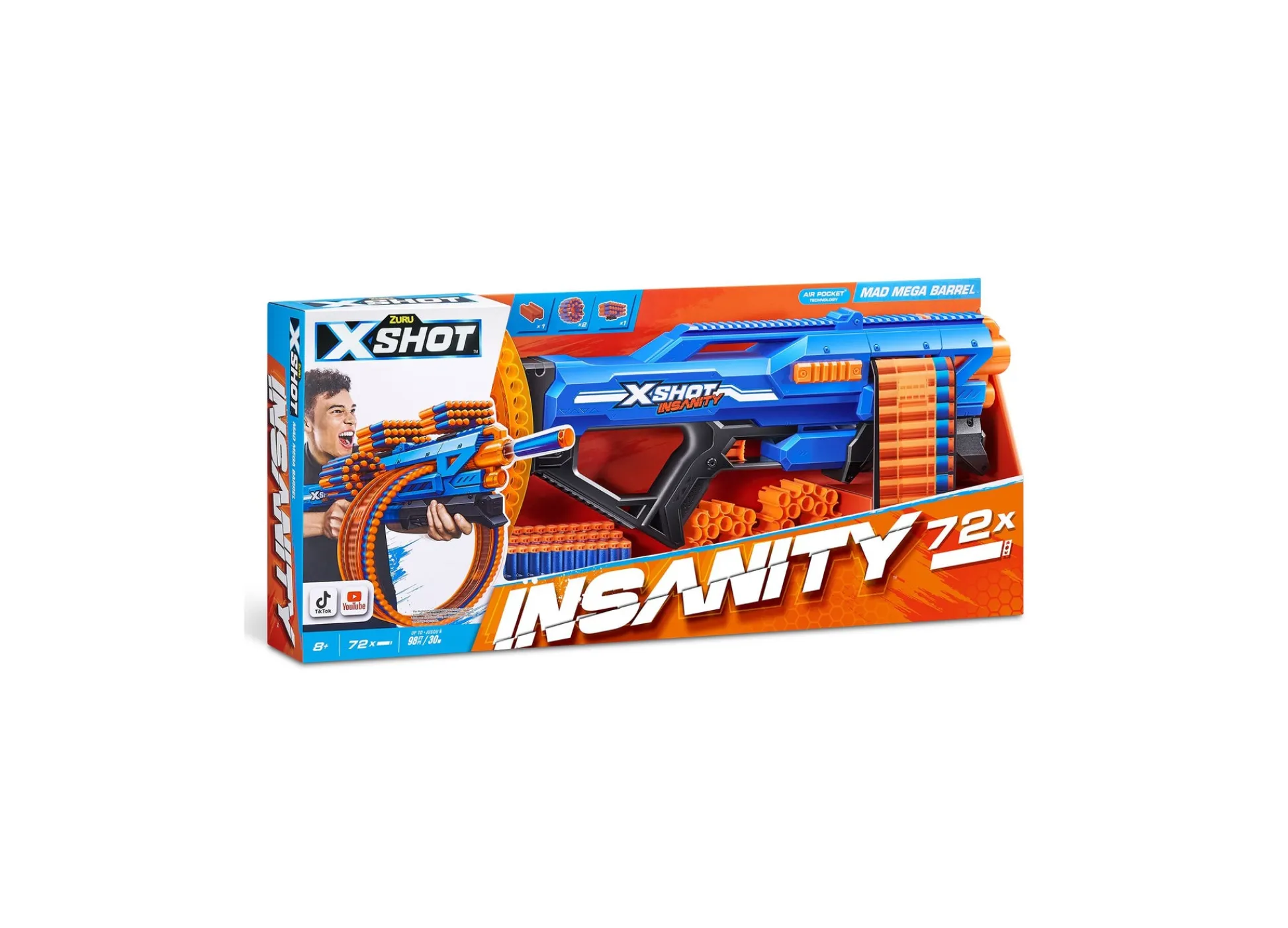 Macy's - Supplier X-Shot Insanity Series 1 Mad Mega Barrel Blaster* Nerf & Toy Blasters|Nerf & Toy Blasters