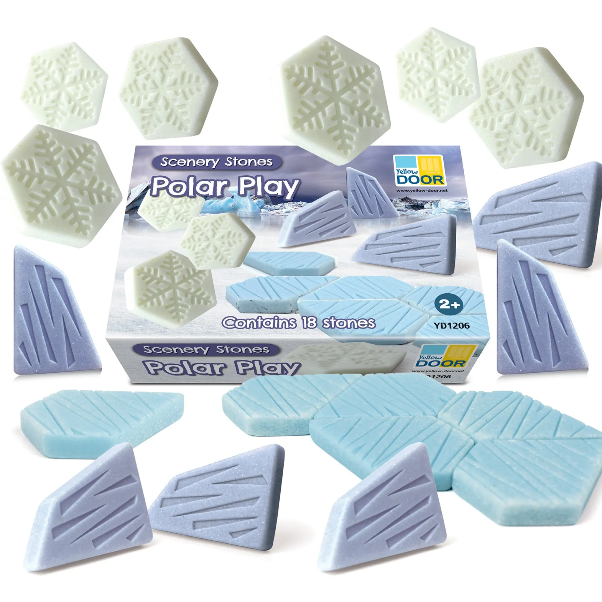Educators Resource Yellow Door - Polar Play Scenery Stones - Set of 18* Preschool Building Sets & Blocks|Preschool Education Toys & Activities