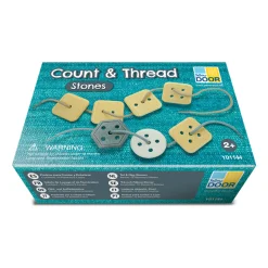 Educators Resource Yellow Door Count & Thread Stones - Educational Number and Shape Sorting Toy* Preschool Education Toys & Activities