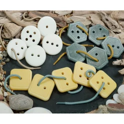 Educators Resource Yellow Door Count & Thread Stones - Educational Number and Shape Sorting Toy* Preschool Education Toys & Activities