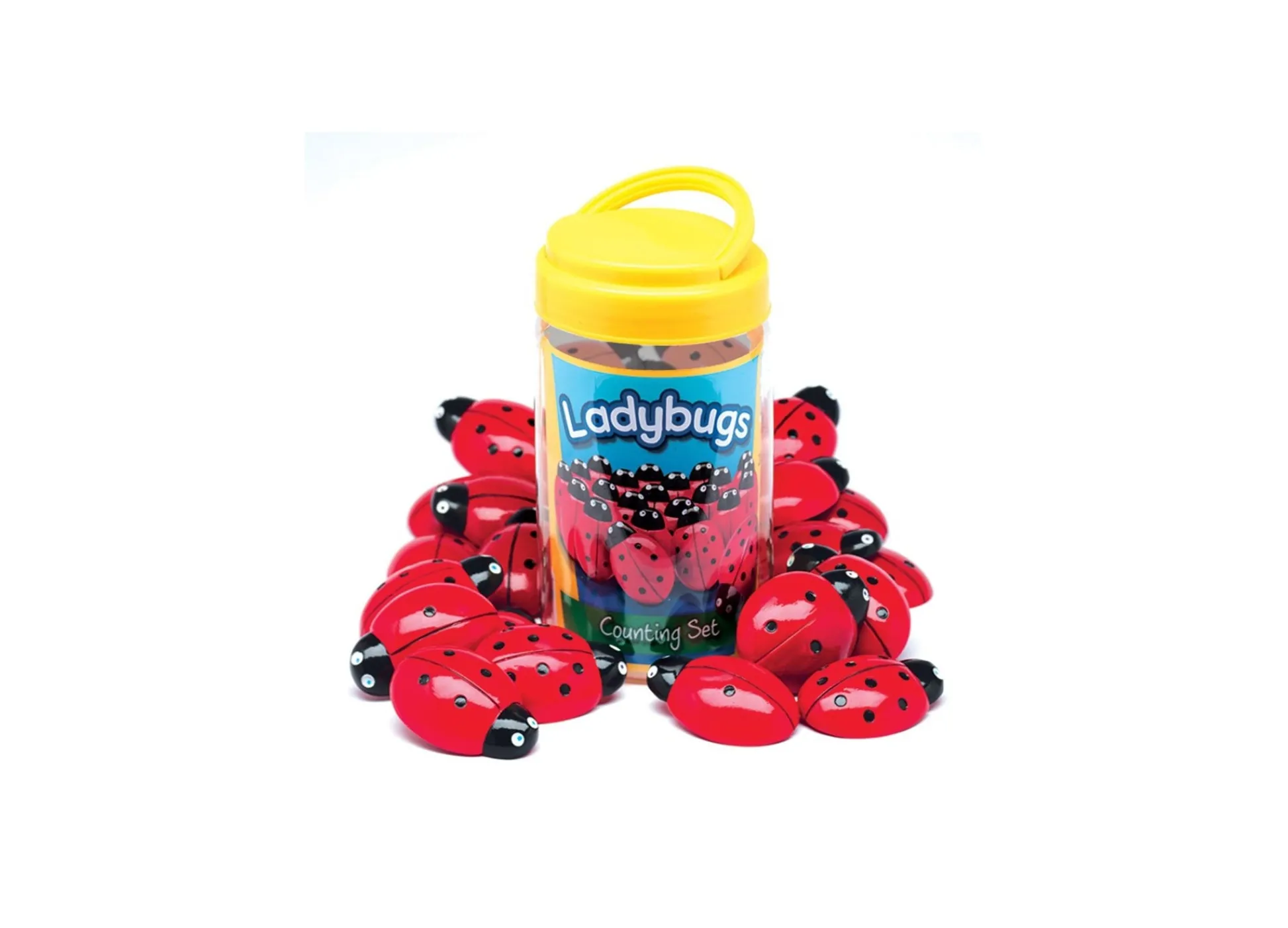 Educators Resource Yellow Door Educational Ladybug Counting Set - Colorful Math Learning Toy for Kids - Pack of 22* Preschool Education Toys & Activities