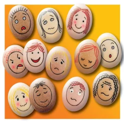 Educators Resource Yellow Door Emotion Stones - Emotional Exploration Set - Pack of 12* Social & Emotional Skills|Preschool Education Toys & Activities