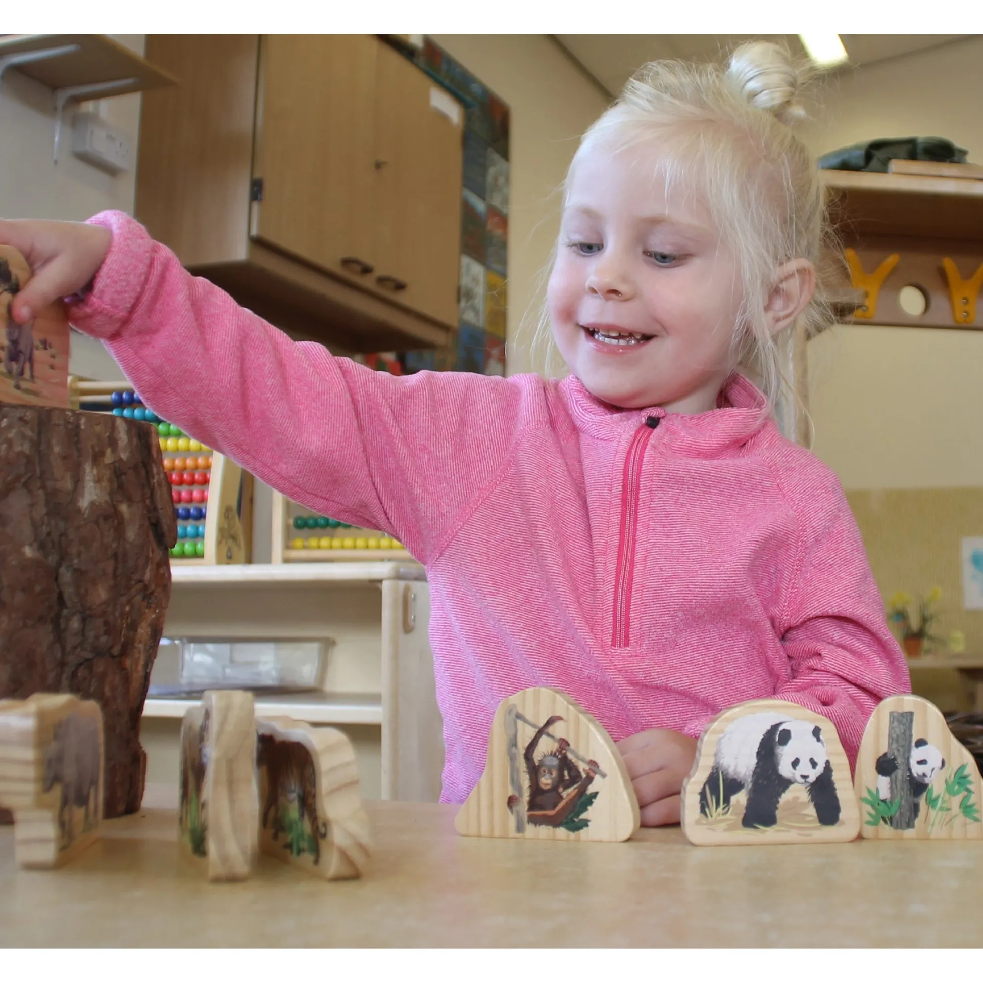Educators Resource Yellow Door Endangered Animal Families Wooden Playset* Playsets & Vehicles|Social & Emotional Skills