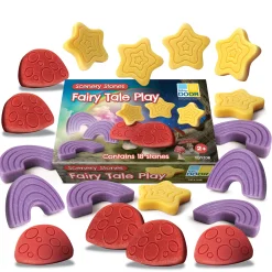 Educators Resource Yellow Door Fairy Tale Engraved Scenery Stones Play Set - 18 Pieces* Preschool Education Toys & Activities