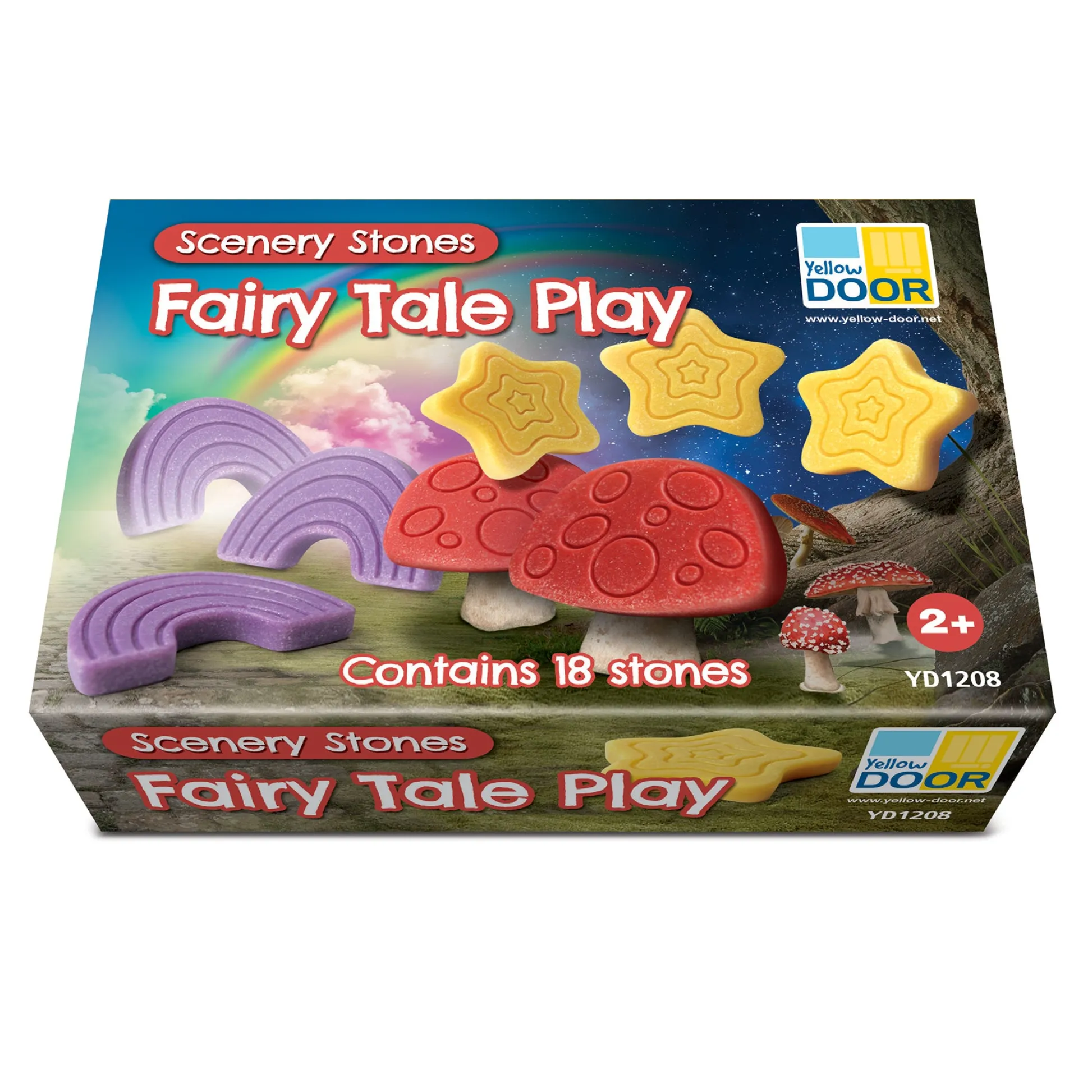 Educators Resource Yellow Door Fairy Tale Engraved Scenery Stones Play Set - 18 Pieces* Preschool Education Toys & Activities