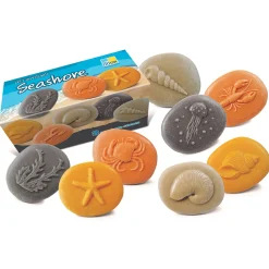 Educators Resource Yellow Door Let's Investigate - Seashore Exploration - Set of 8 Stone Figures* Preschool Education Toys & Activities