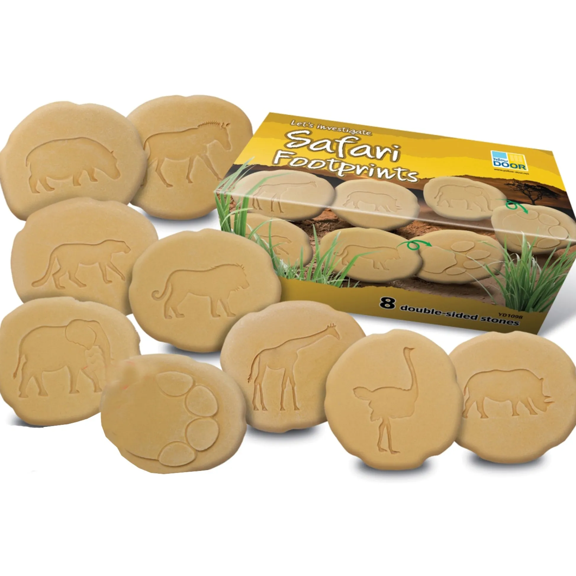 Educators Resource Yellow Door Let's Investigate Safari Footprints - Animal Track Discovery Set* Preschool Education Toys & Activities