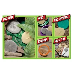 Educators Resource Yellow Door Let's Investigate Bugs Stone - Outdoor Learning - Pack of 8* Preschool Education Toys & Activities