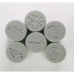 Educators Resource Yellow Door Let's Roll – Ocean Life Exploration Rollers, Set of 6* Clay, Dough & Sand Art