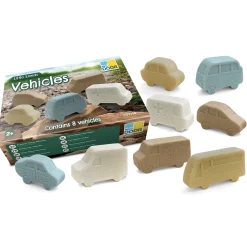 Educators Resource Yellow Door Little Lands Vehicles – Stone Mix Set of 8* Preschool Vehicles|Preschool Education Toys & Activities
