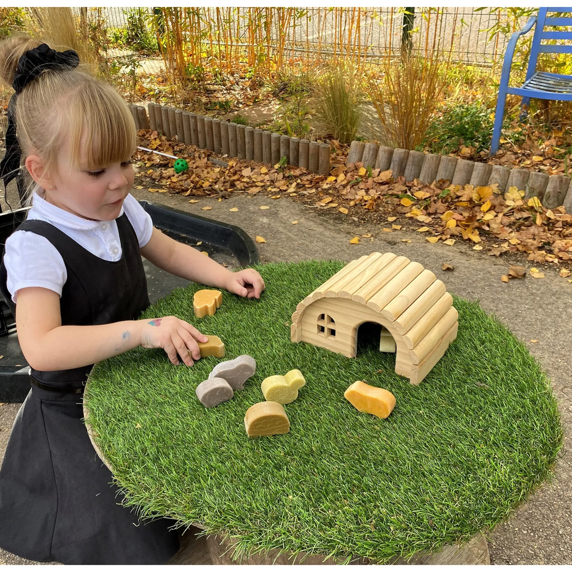 Educators Resource Yellow Door Little Lands – Durable Stone Pets Playset, Set of 8* Animal Figures|Preschool Education Toys & Activities