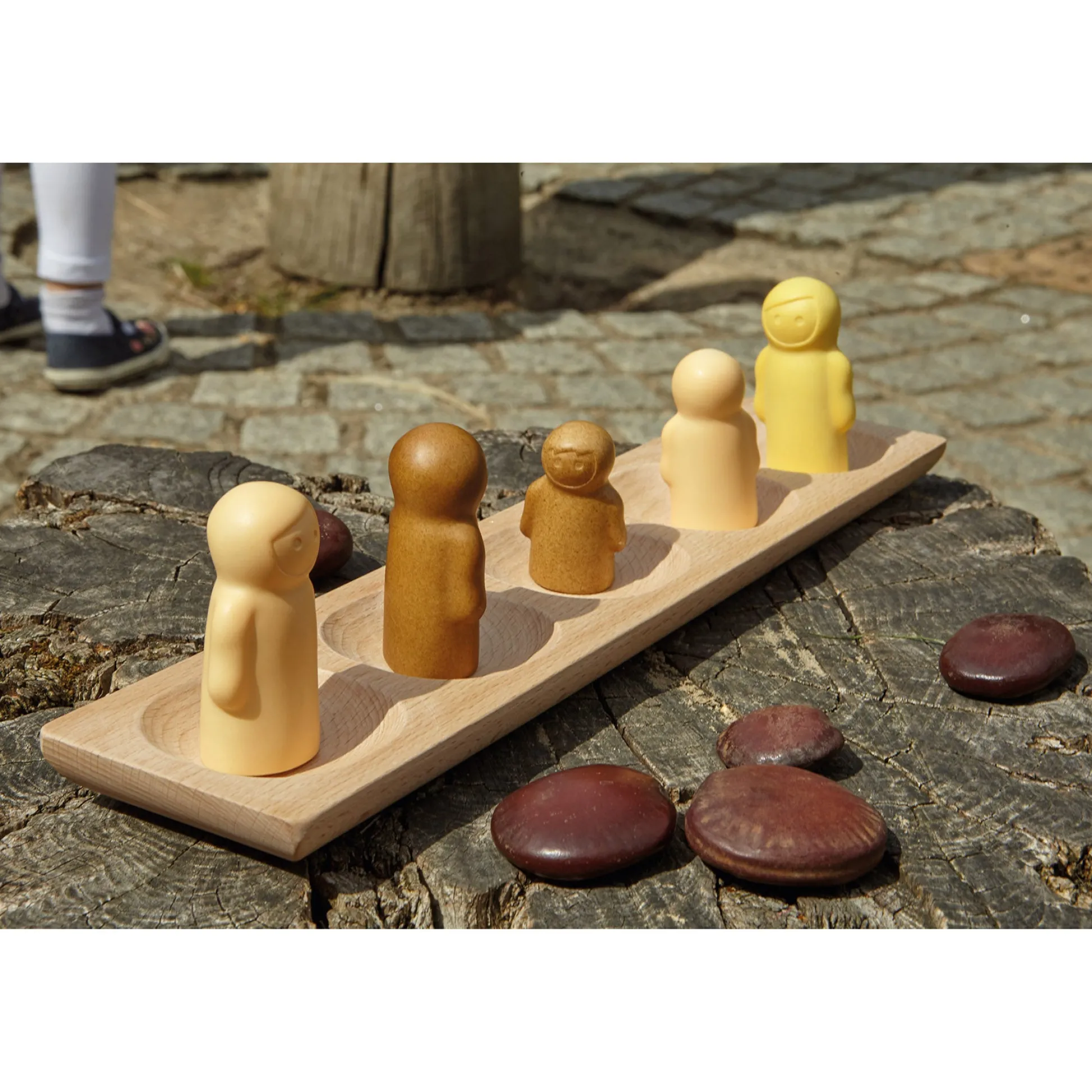 Educators Resource Yellow Door Little People Sensory Play Set – 9 Stone Mix Figures* Social & Emotional Skills|Preschool Education Toys & Activities