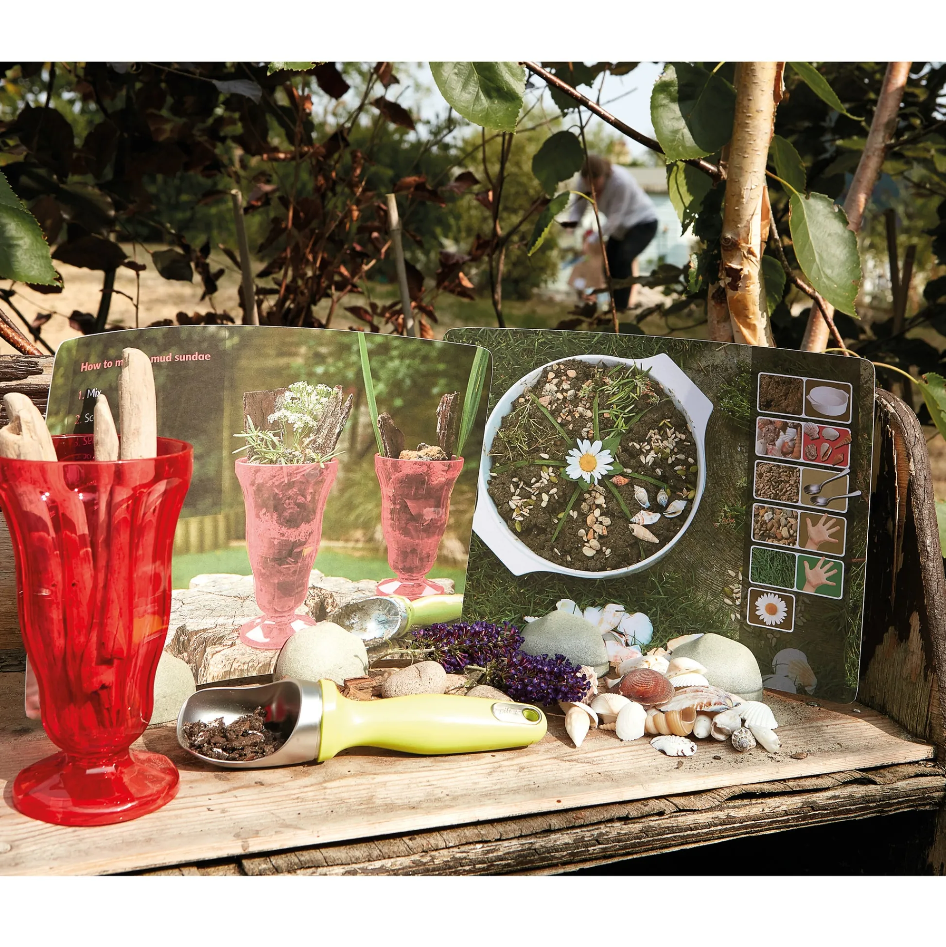Educators Resource Yellow Door Mud Kitchen Activity Cards for Creative Outdoor Play* Kitchens & Play Food|Dress Up