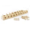 Educators Resource Yellow Door Natural Counting Log - Educational Wooden Toy for Toddlers* Preschool Education Toys & Activities