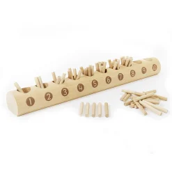 Educators Resource Yellow Door Natural Counting Log - Educational Wooden Toy for Toddlers* Preschool Education Toys & Activities