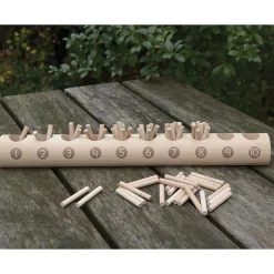 Educators Resource Yellow Door Natural Counting Log - Educational Wooden Toy for Toddlers* Preschool Education Toys & Activities