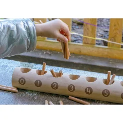 Educators Resource Yellow Door Natural Counting Log - Educational Wooden Toy for Toddlers* Preschool Education Toys & Activities