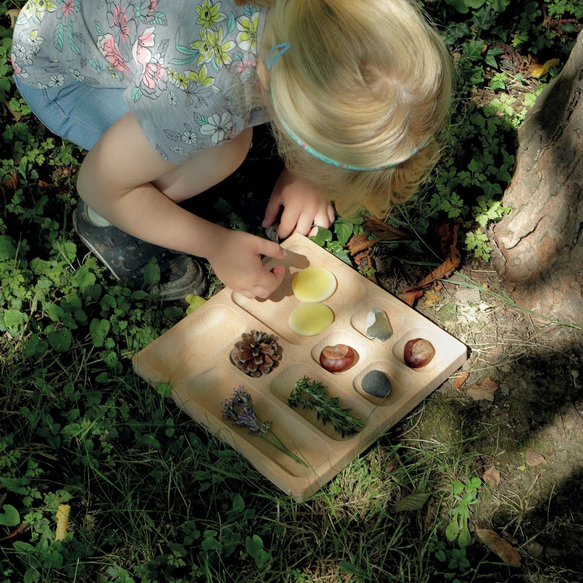 Educators Resource Yellow Door Natural Tinker Tray for Curious Kids* Preschool Education Toys & Activities