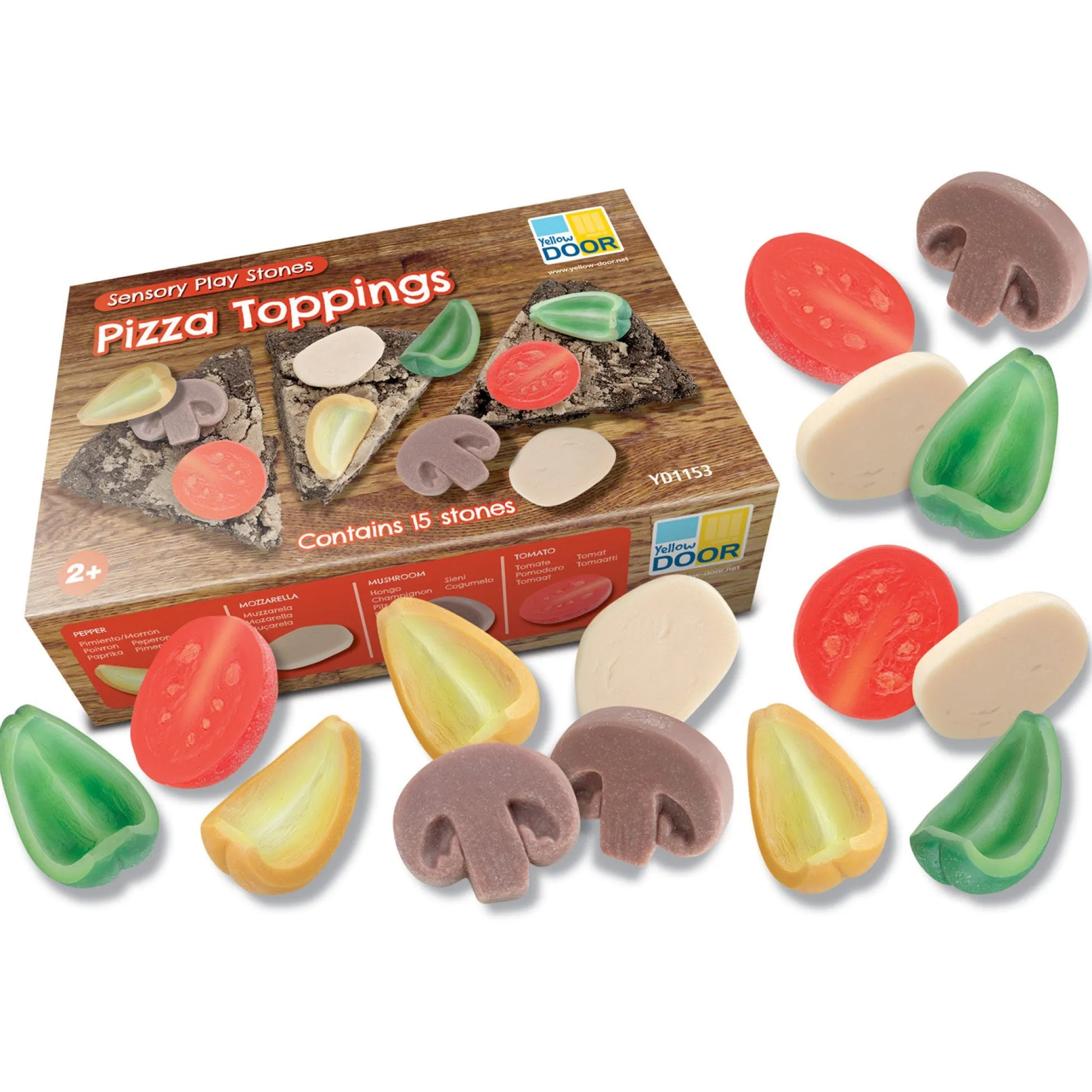 Educators Resource Yellow Door Playful Pizza Sensory Play Stones* Kitchens & Play Food|Dress Up