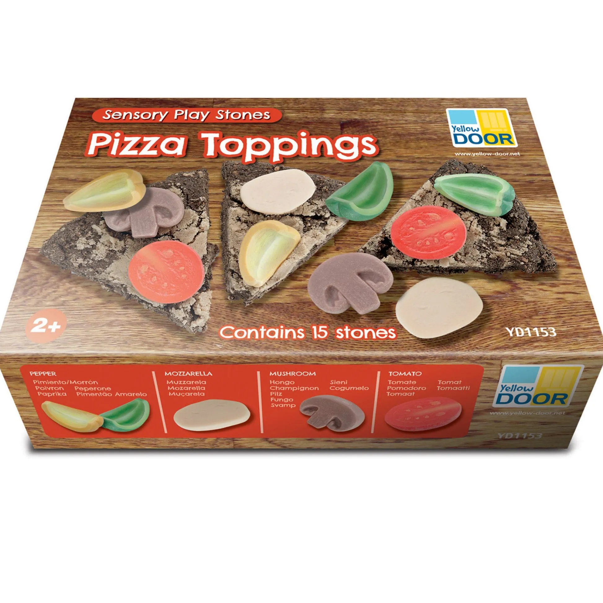 Educators Resource Yellow Door Playful Pizza Sensory Play Stones* Kitchens & Play Food|Dress Up