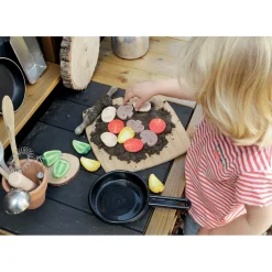 Educators Resource Yellow Door Playful Pizza Sensory Play Stones* Kitchens & Play Food|Dress Up