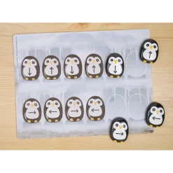 Educators Resource Yellow Door Pre-Coding Penguin Stones - Tactile Learning Set of 18* Preschool Education Toys & Activities