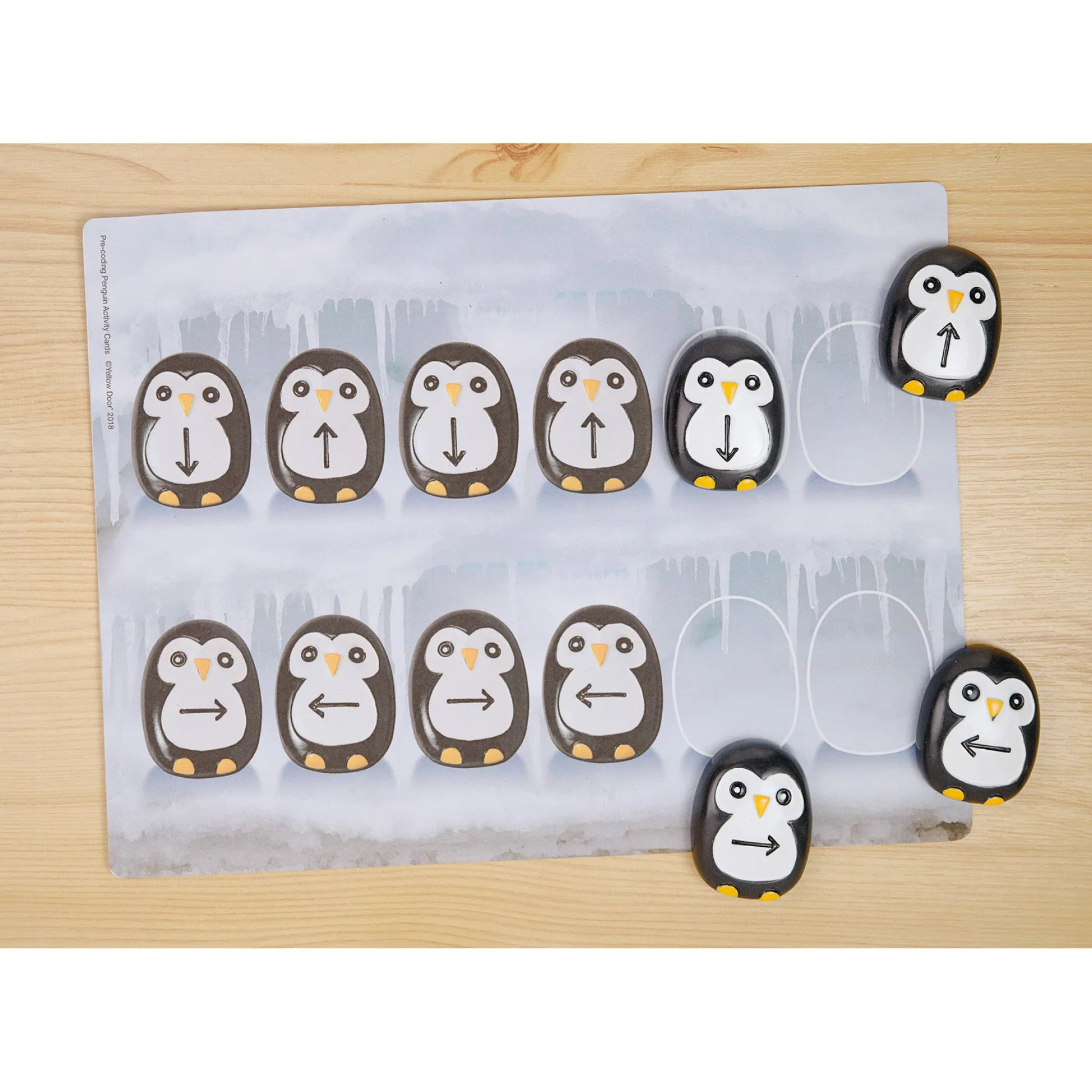 Educators Resource Yellow Door Pre-Coding Penguin Stones - Tactile Learning Set of 18* Preschool Education Toys & Activities