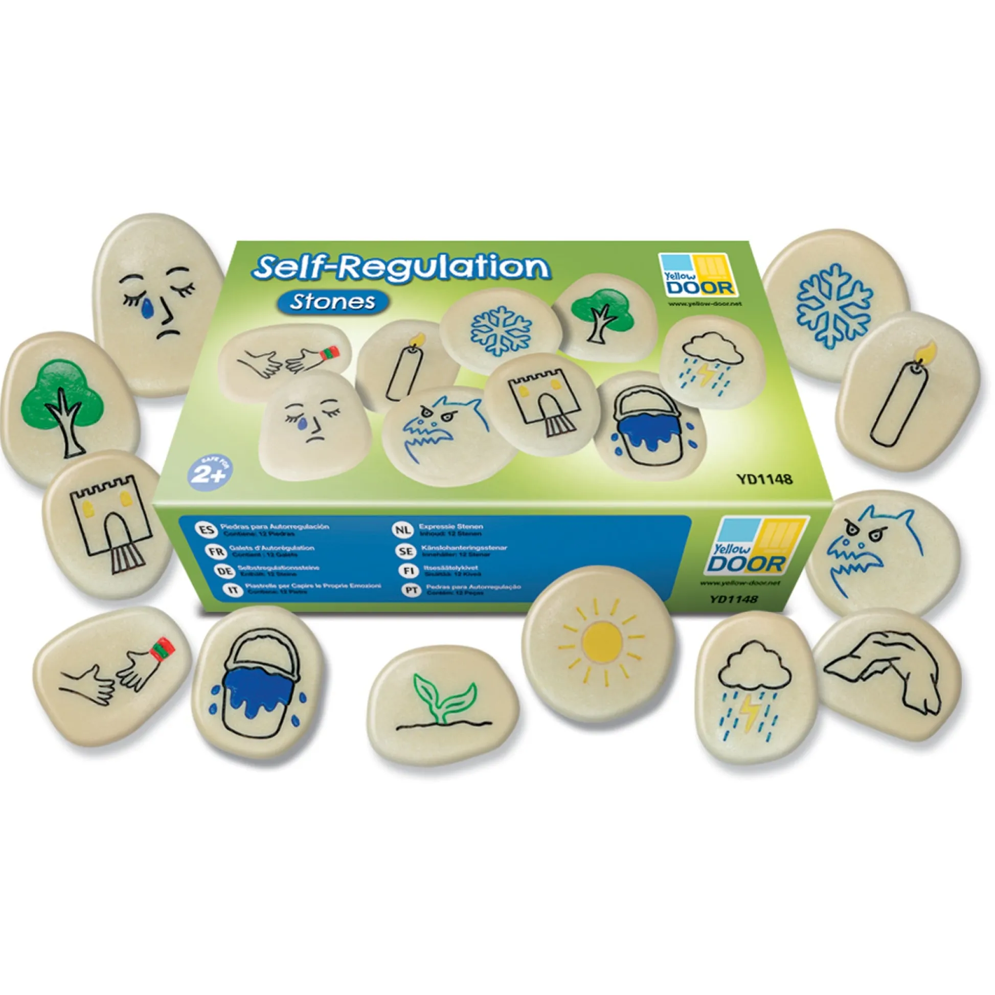 Educators Resource Yellow Door Self-Regulation Stones - Emotional Learning Set - Multi-Color* Social & Emotional Skills|Preschool Education Toys & Activities