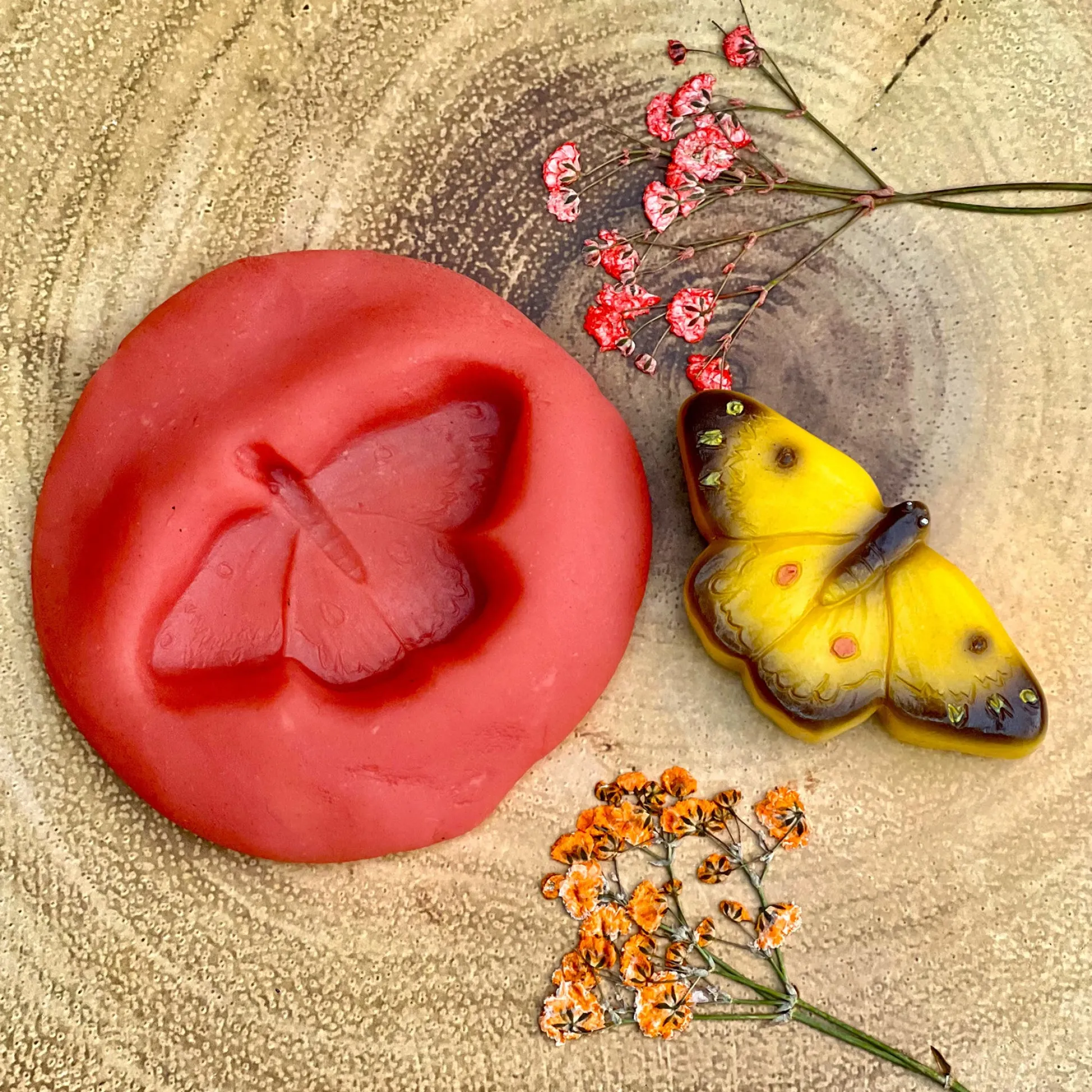 Educators Resource Yellow Door Sensory Play Stone Butterflies - Set of 8* Preschool Education Toys & Activities