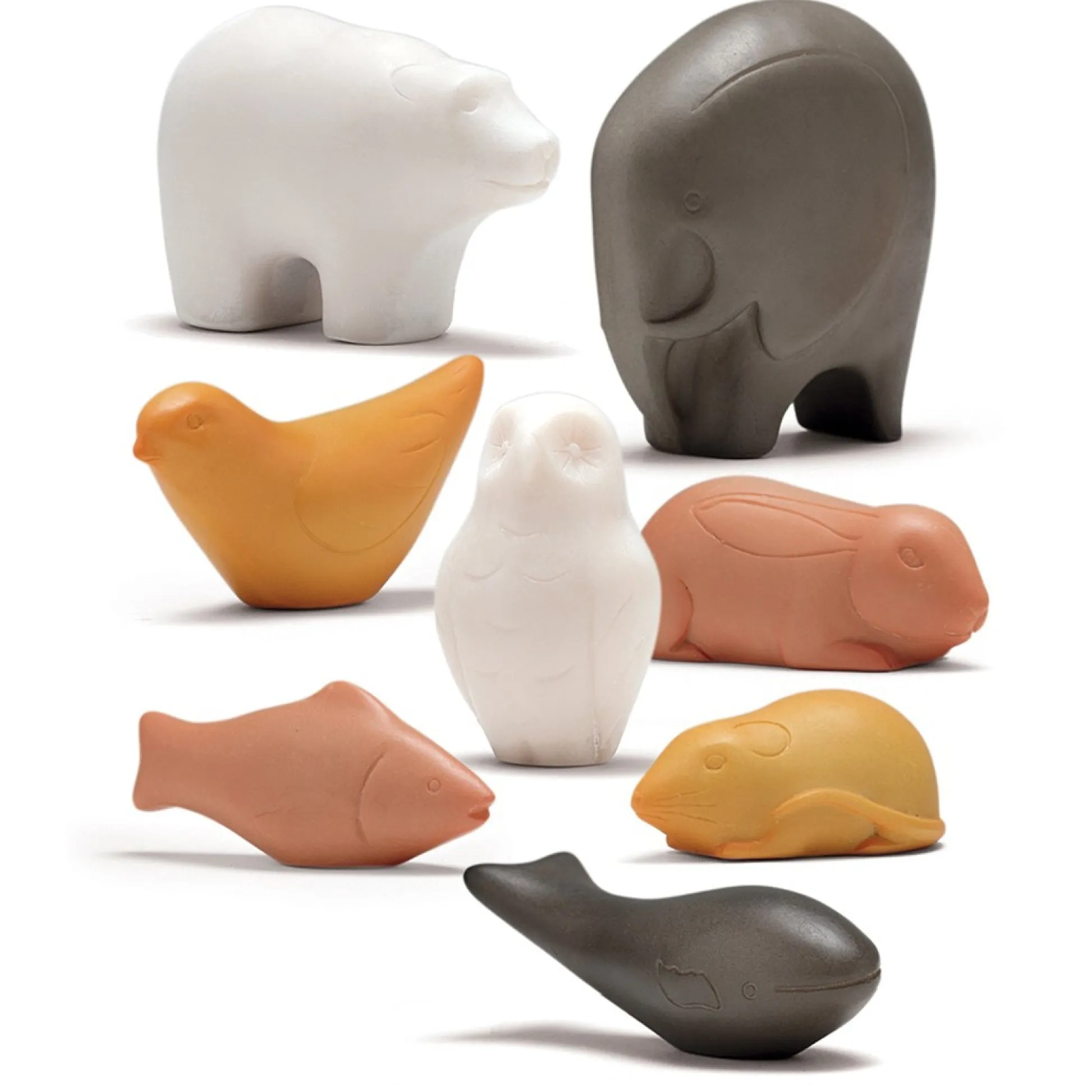 Educators Resource Yellow Door Sensory Play Stones with Animal Shapes, Pack of 8* Preschool Education Toys & Activities