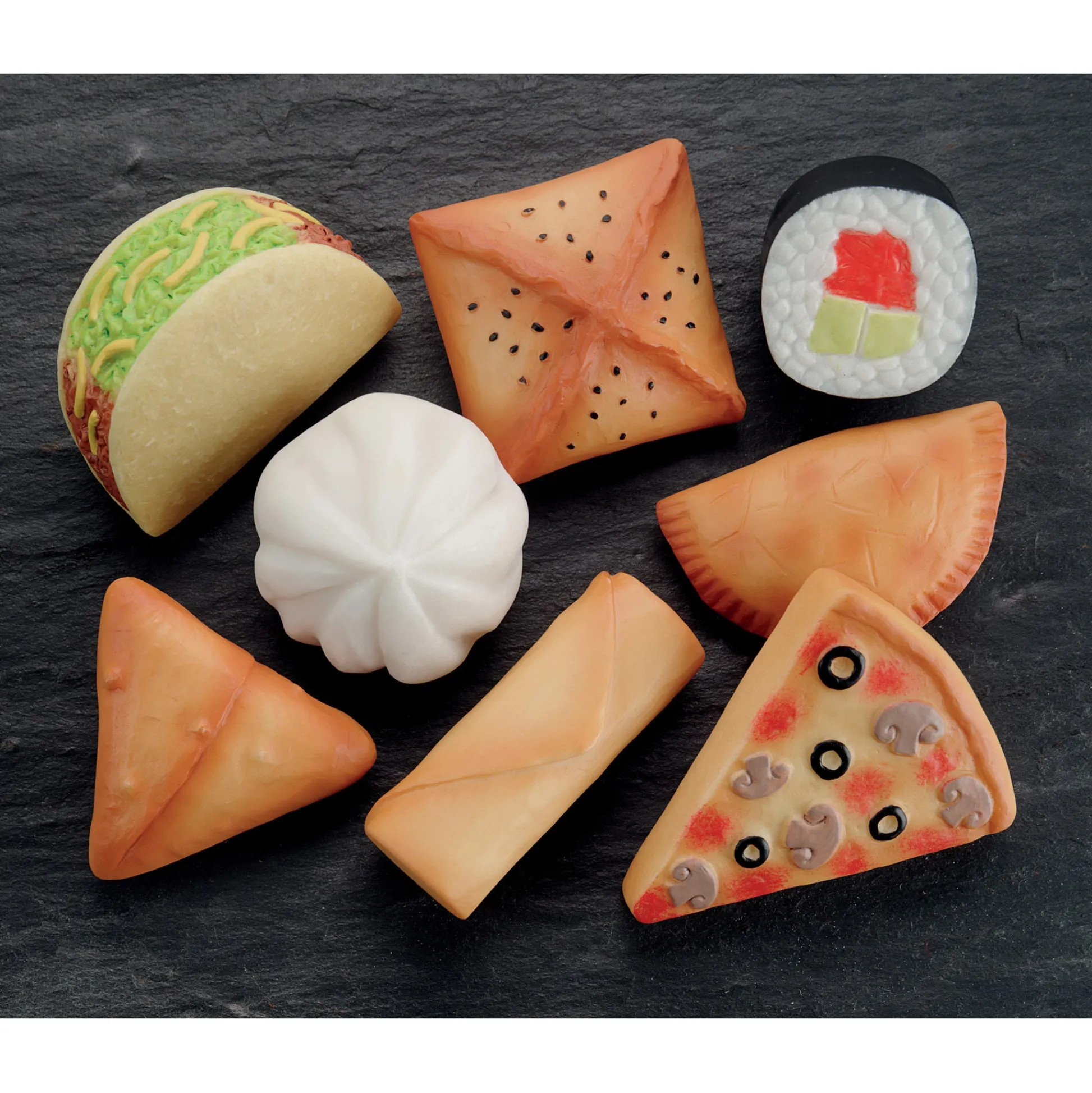 Educators Resource Yellow Door Sensory Play Stones - Foods of the World - Multicultural Learning Toy* Kitchens & Play Food|Dress Up