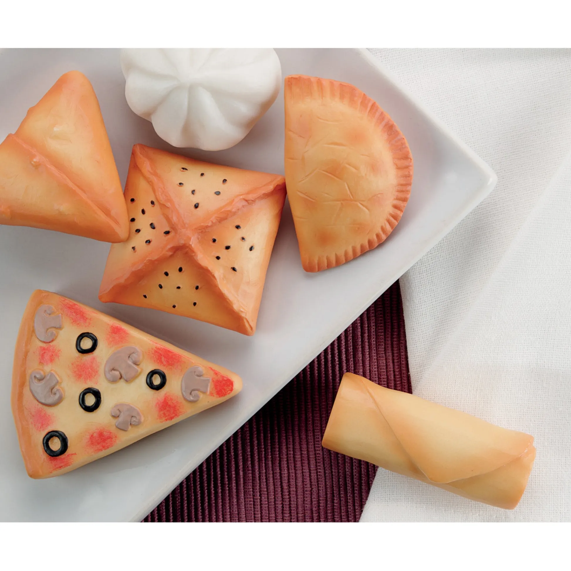 Educators Resource Yellow Door Sensory Play Stones - Foods of the World - Multicultural Learning Toy* Kitchens & Play Food|Dress Up