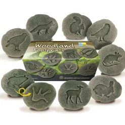 Educators Resource Yellow Door Woodland Footprint Stones - Set of 8 - Forest Animal Tracks* Preschool Education Toys & Activities