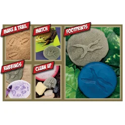 Educators Resource Yellow Door Woodland Footprint Stones - Set of 8 - Forest Animal Tracks* Preschool Education Toys & Activities
