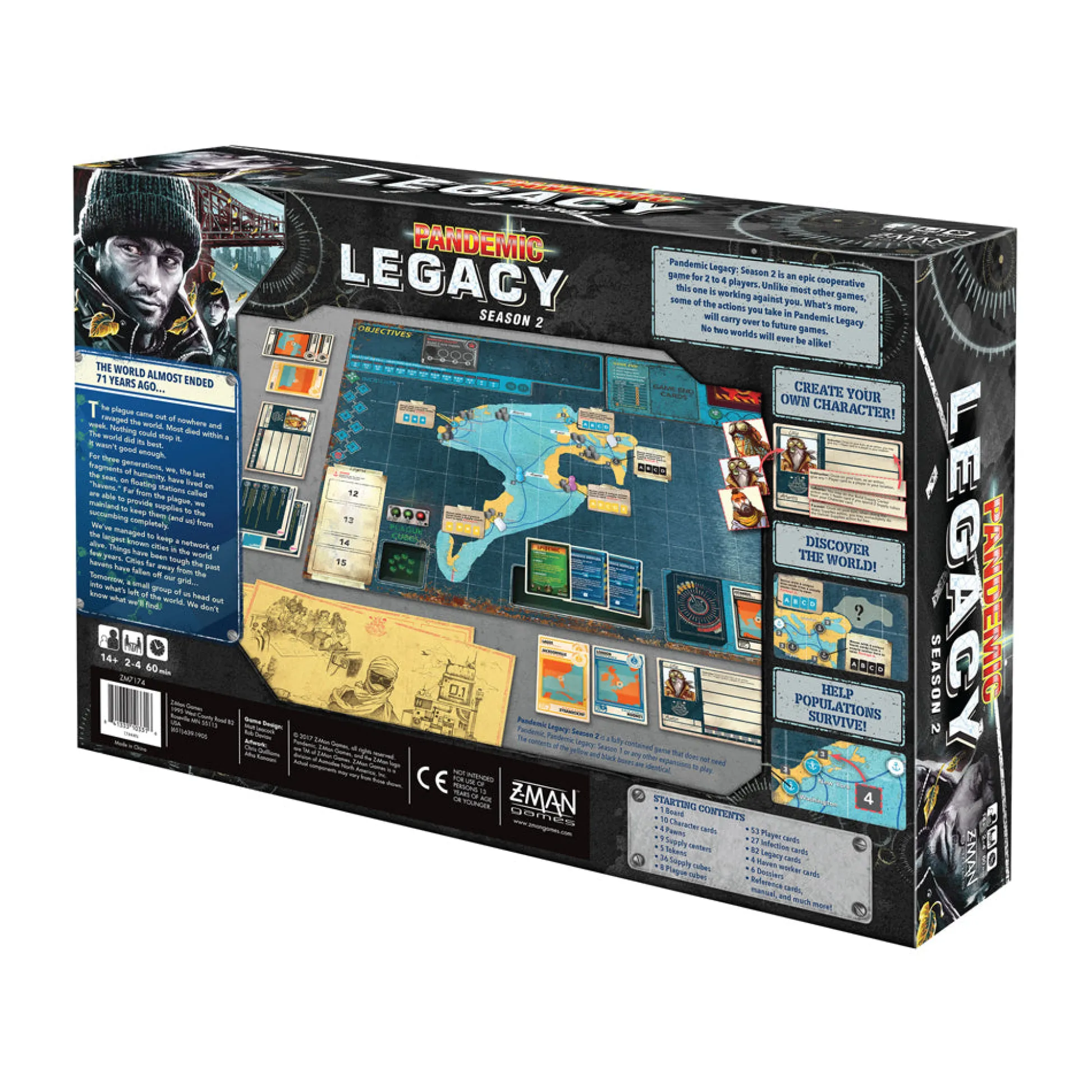 AreYouGame Z-Man Games Pandemic: Legacy Season 2, Black Edition Board Game* Board Games|Role-Playing Games