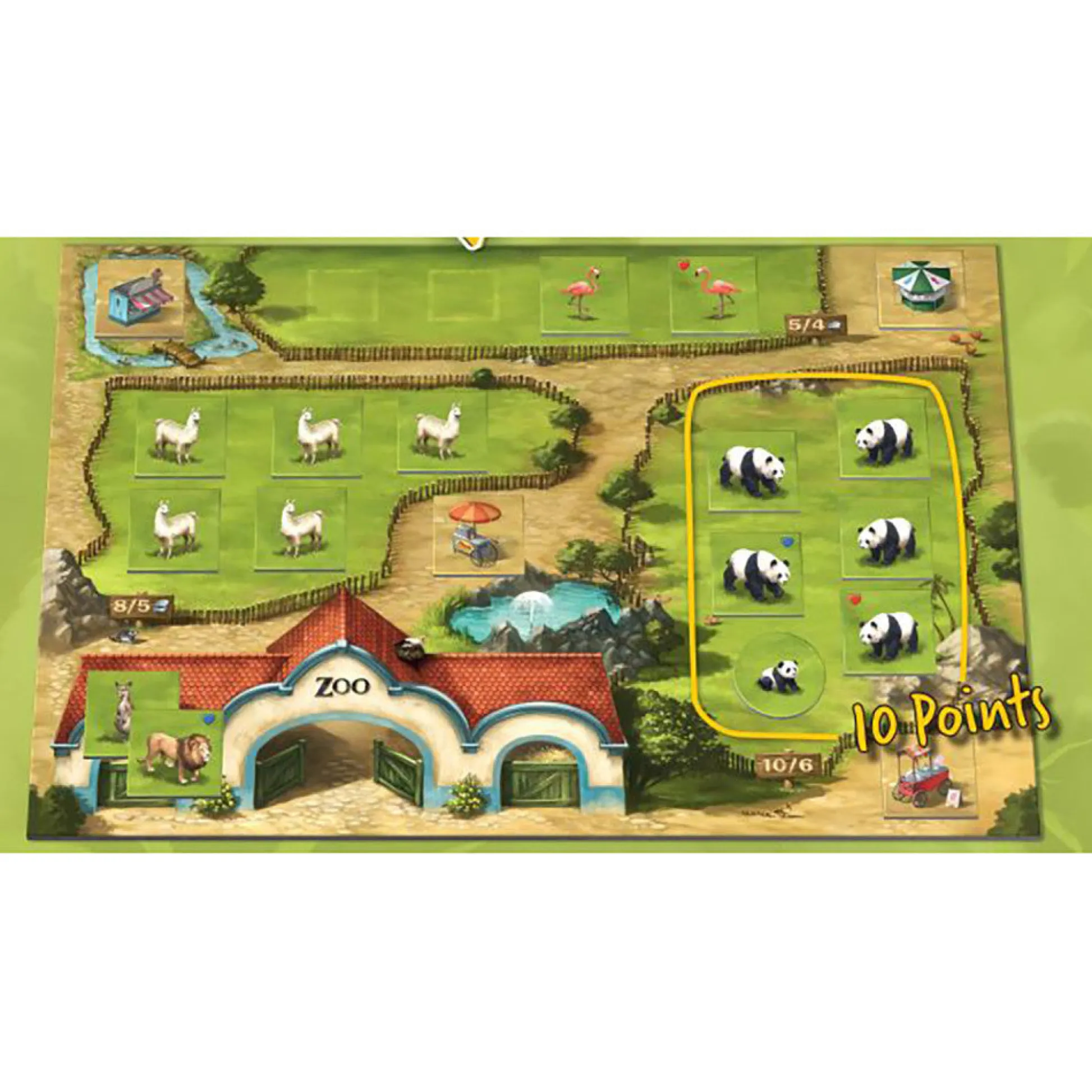 Flat River Group Zooloretto Board Game: Exotic Animal Management Strategy* Role-Playing Games|Board Games